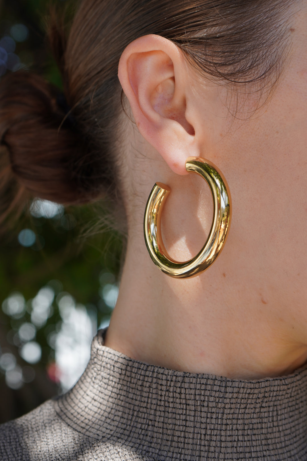 Faraone Mennella 18k Gold Barbella Hoops