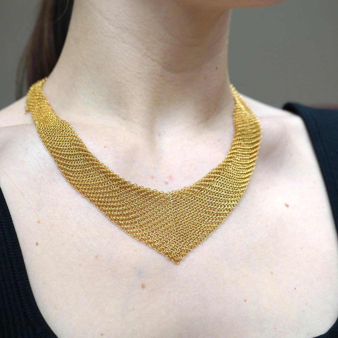 Elsa Peretti for Tiffany & Co. 18k Gold Mesh Necklace