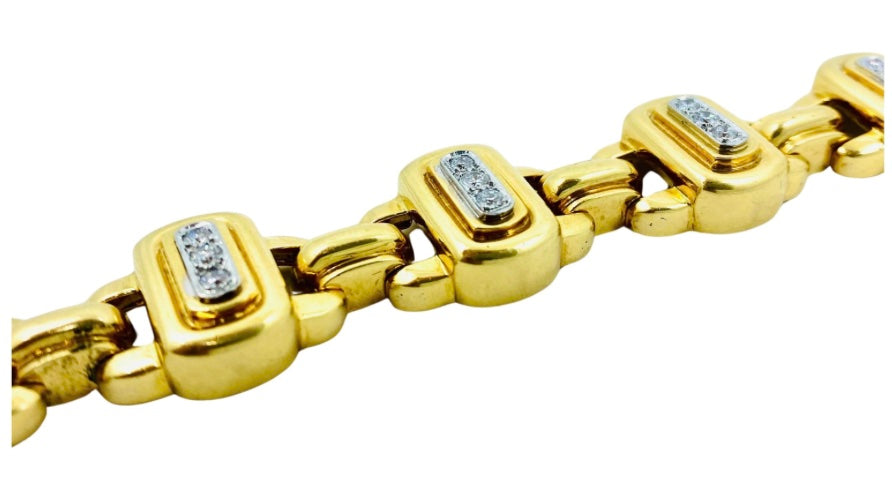 David Webb Diamond Bracelet 18k Gold