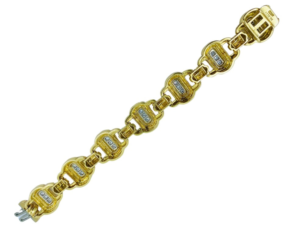 David Webb Diamond Bracelet 18k Gold