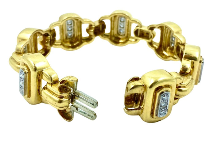 David Webb Diamond Bracelet 18k Gold