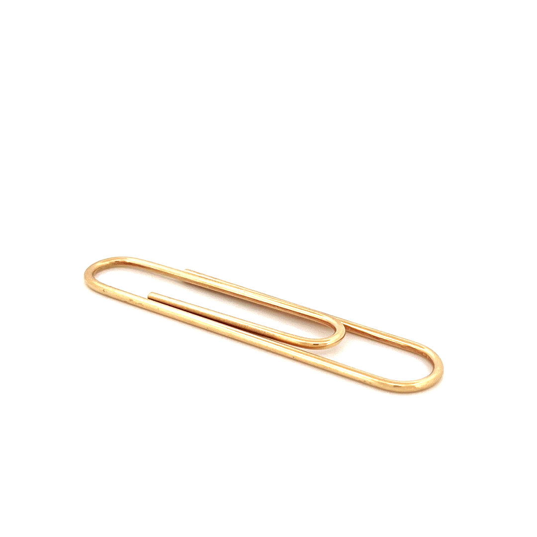 Tiffany & Co. Gold Paper Clip Bookmark Pendant