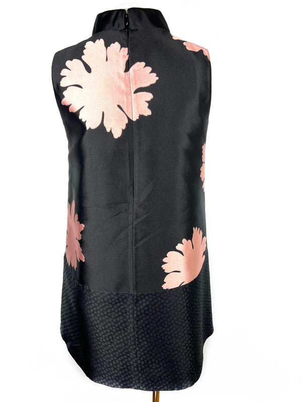 Alexander McQueen Mini Dress Black and Pink, Size Small