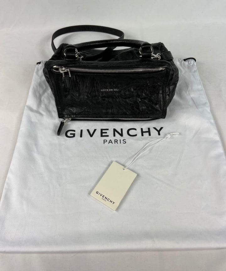 Givenchy Black Leather Pandora Crossbody Handbag