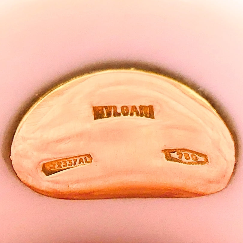 Bvlgari Bulgari Chandra Ring Porcelain Peridot 18k Gold