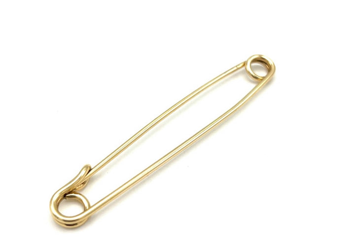 1950's Vintage Tiffany & Co Yellow Gold Safety Pin Brooch