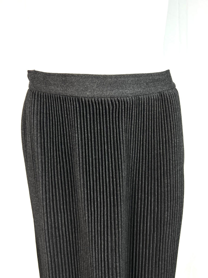 Valentino Boutique Pleated Midi Skirt, Grey Size 12