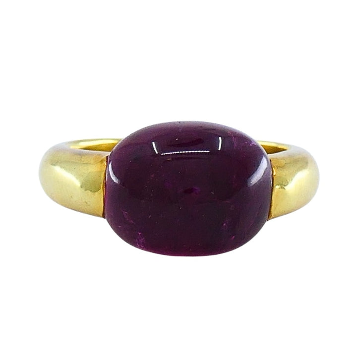 Vintage Tourmaline Ring 18k Gold Estate Jewelry