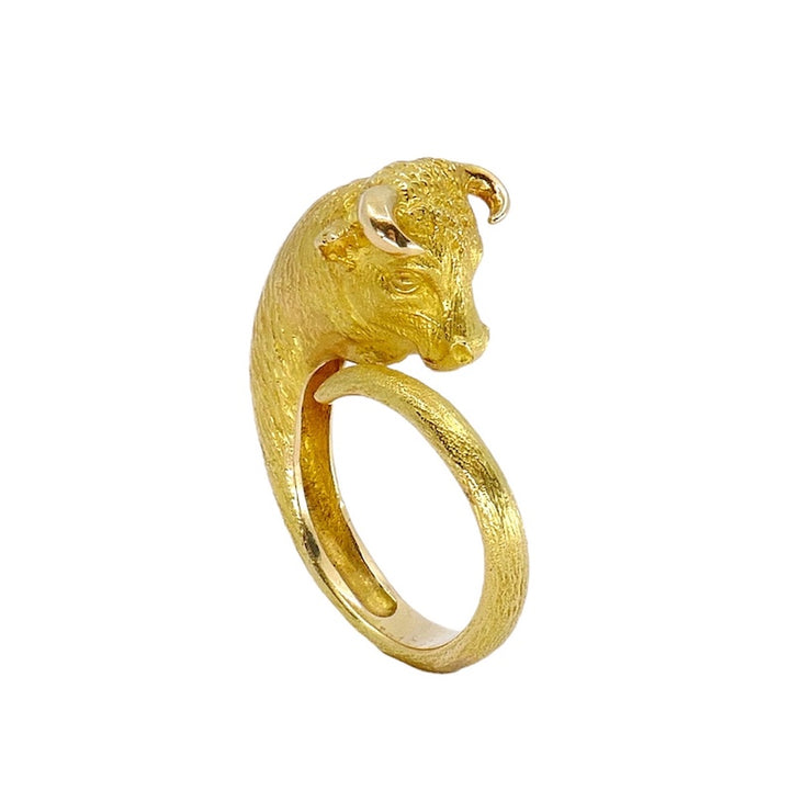 George L'Enfant for Cartier 18k Gold Taurus Bull Ring