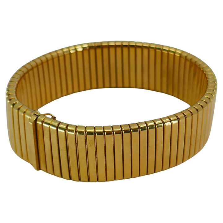 Vintage 18k Gold Tubogas Bracelet