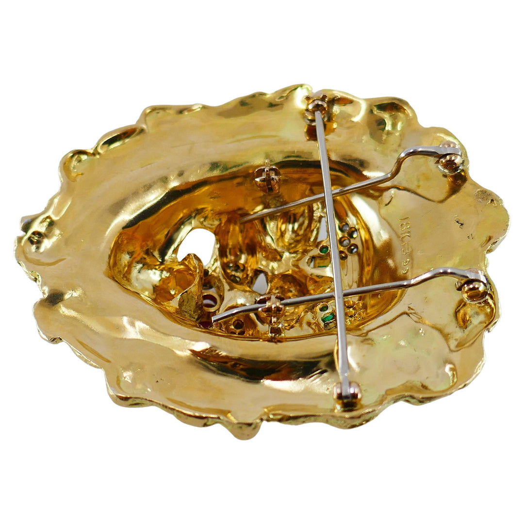 Hammerman Brothers Gold Leo Pendant