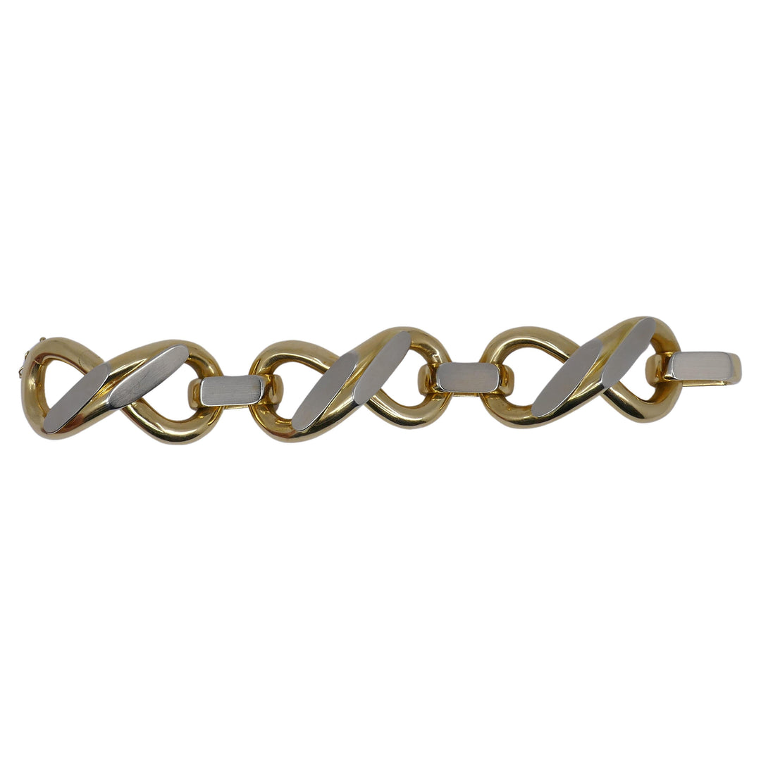 Vintage Heavy Link Bracelet 18k Gold