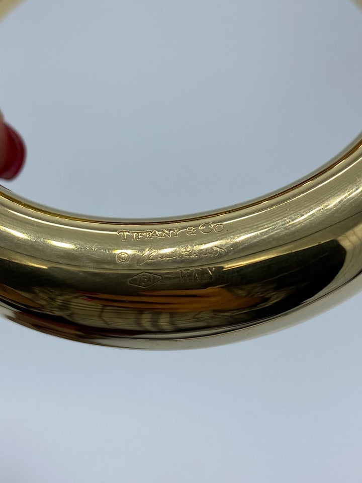 Tiffany & Co. Elsa Peretti Yellow Gold Donut Bangle Bracelet Italy