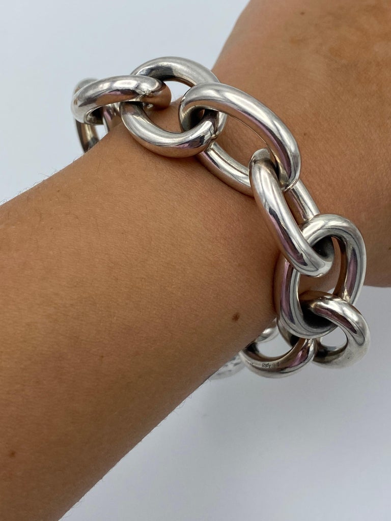 Bottega Veneta Sterling Silver Link Chain Bracelet