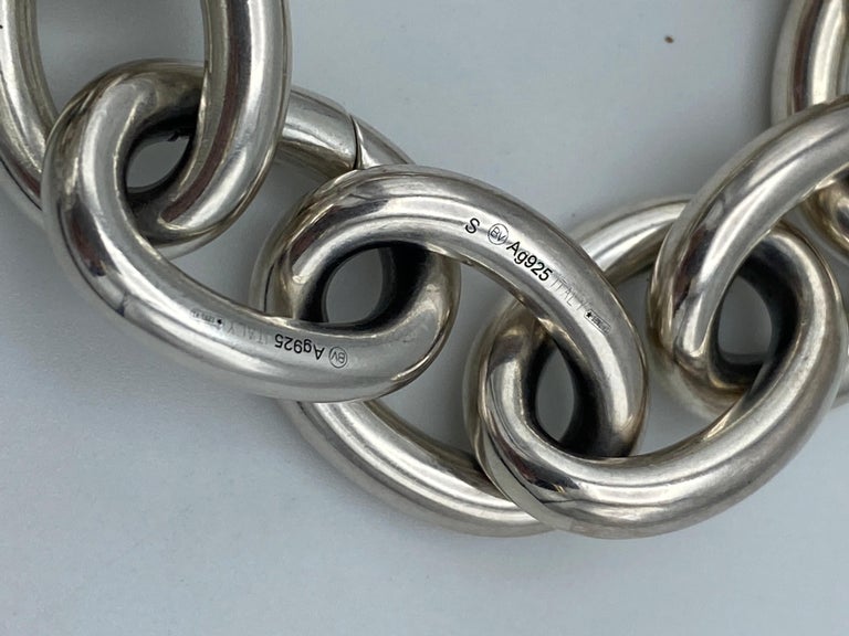 Bottega Veneta Sterling Silver Link Chain Bracelet