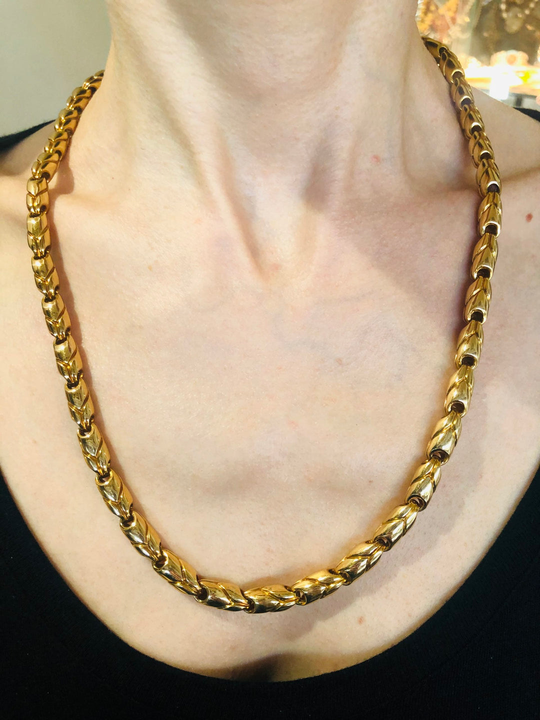 Bvlgari Yellow Gold Chain Necklace Bulgari, 1970s