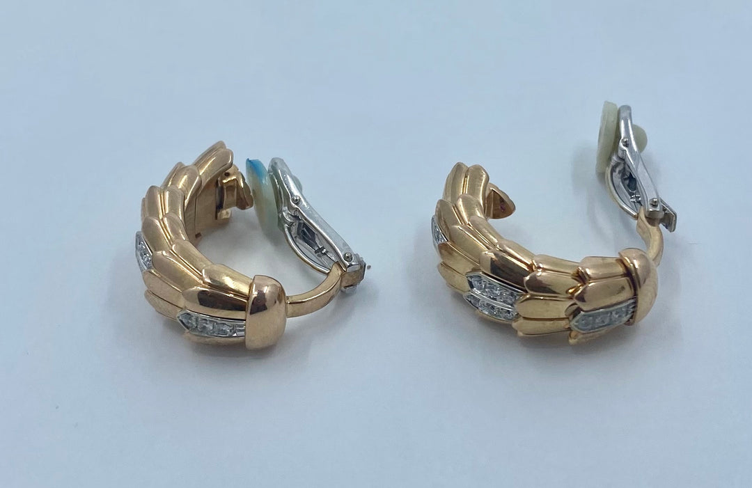 Vintage Roberto Coin Hoop Earrings