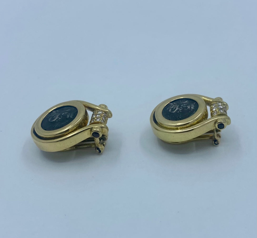 Bulgari Ancient Coin Earrings