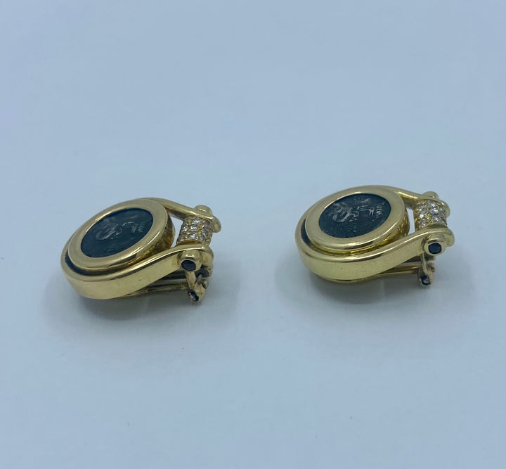 Bulgari Ancient Coin Earrings