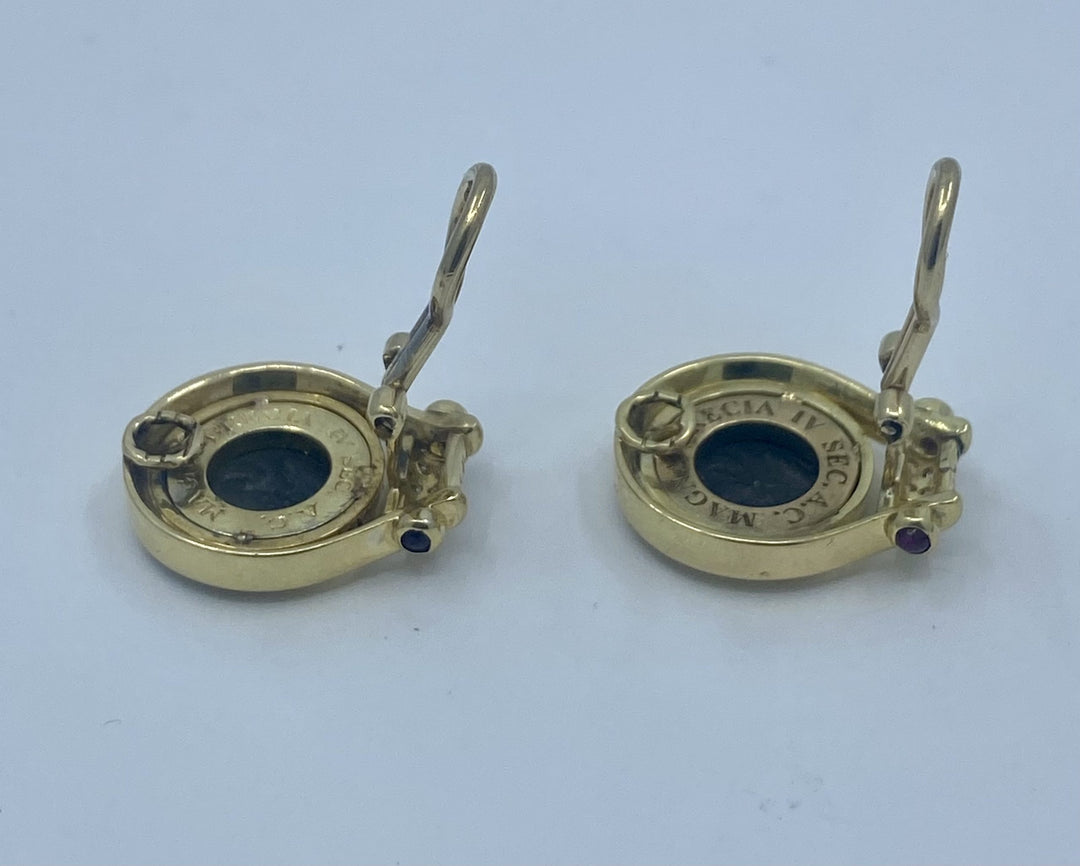 Bulgari Ancient Coin Earrings