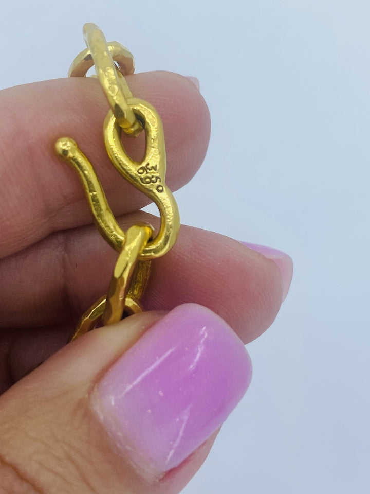 22k Gold Jean Mahie Figural Pendant Necklace