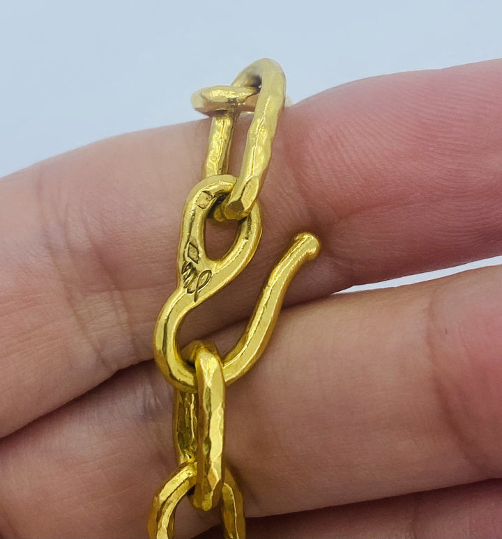 22k Gold Jean Mahie Figural Pendant Necklace