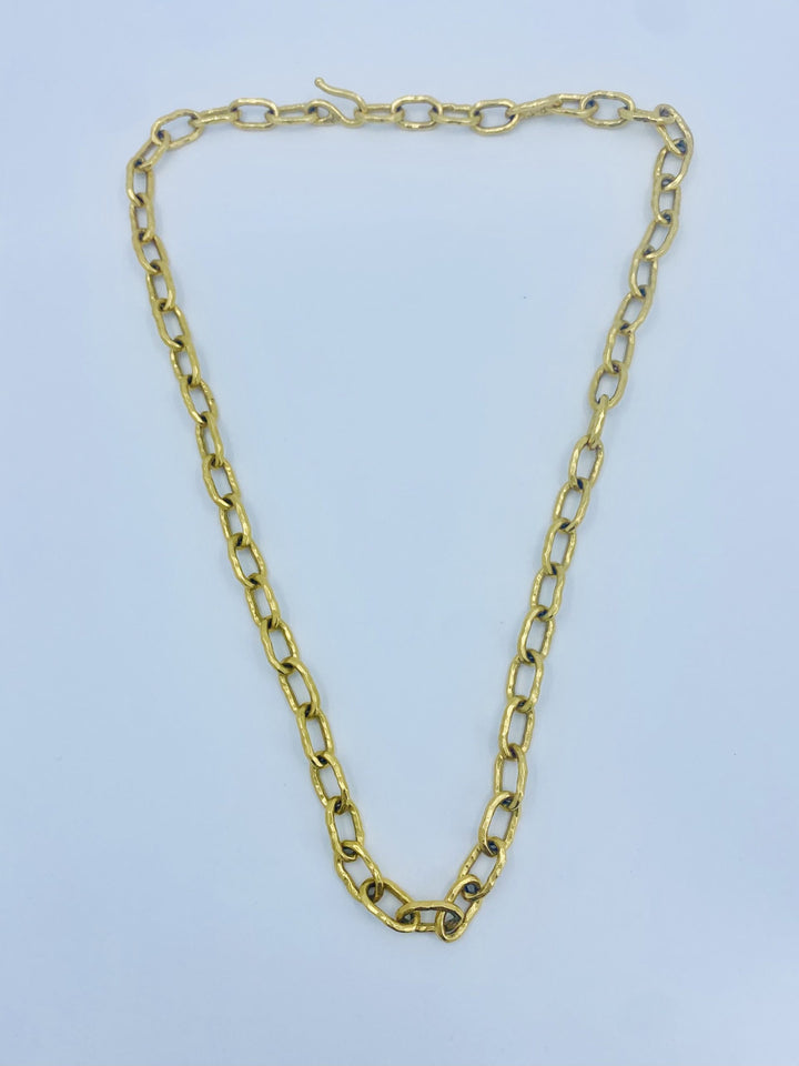 22k Gold Jean Mahie Figural Pendant Necklace