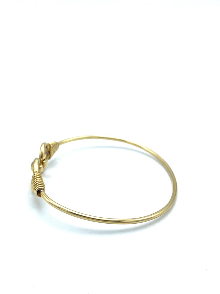 Vintage Gucci Yellow Gold Bangle Bracelet