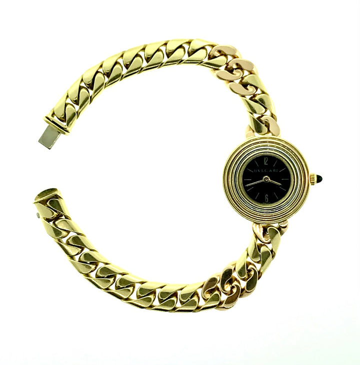 Bulgari 1980s Tri-Color Gold Piccola Catene Watch