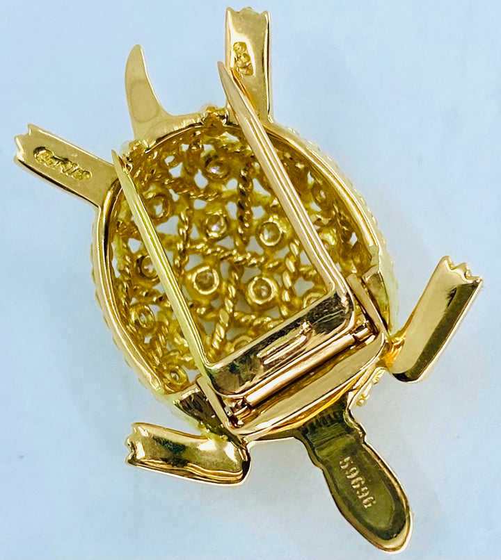 Vintage Gold Cartier Turtle Brooch