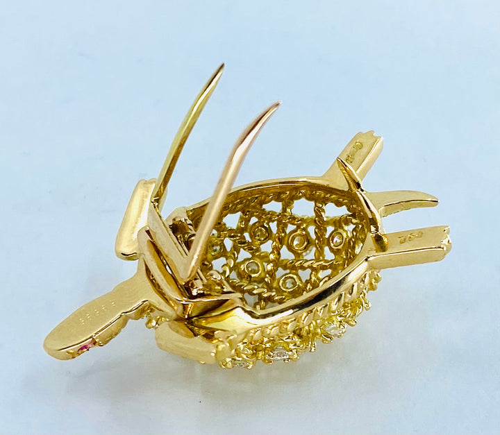 Vintage Gold Cartier Turtle Brooch