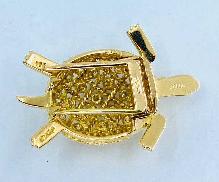 Vintage Gold Cartier Turtle Brooch