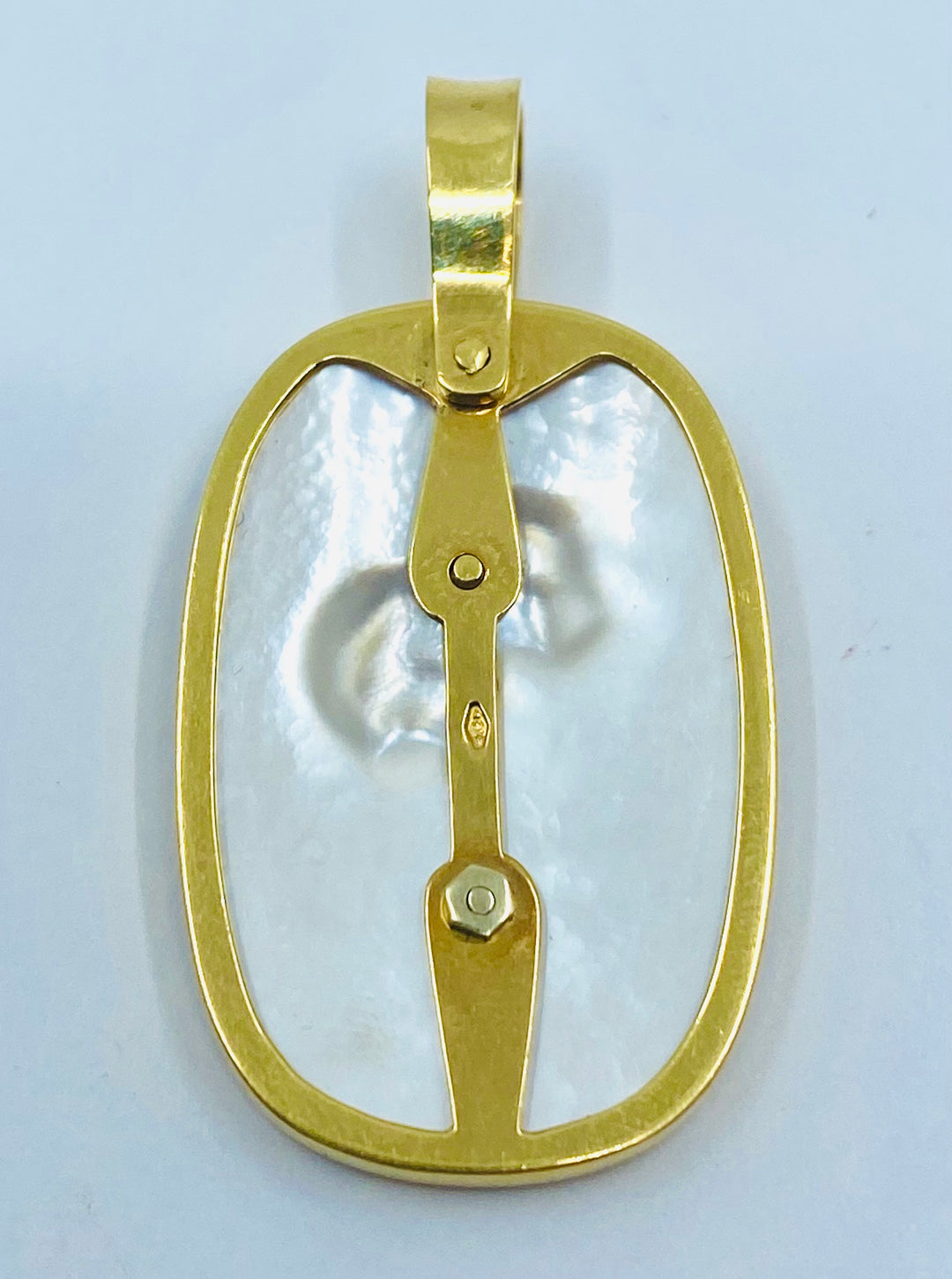 Taurus Charm Mother of Pearl Gold Zodiac Pendant