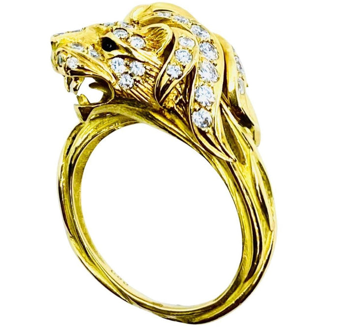 J.P. Bellin Leo Ring 18k Gold Gemstones