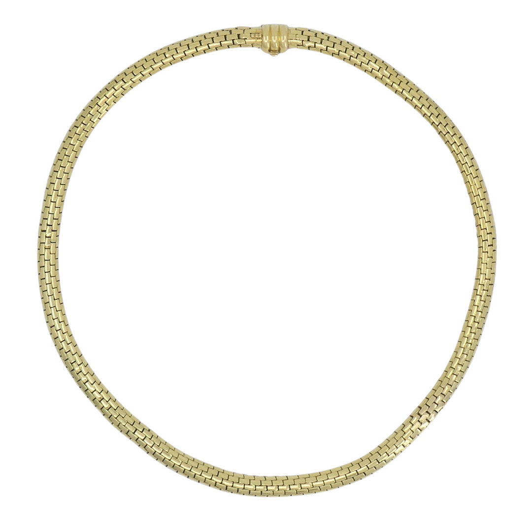 Cartier Paris 18k Gold Flexible Link Collar Necklace Mid-Century