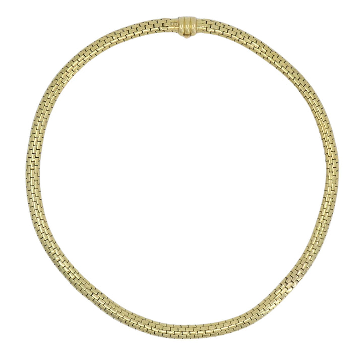 Cartier Paris 18k Gold Flexible Link Collar Necklace Mid-Century
