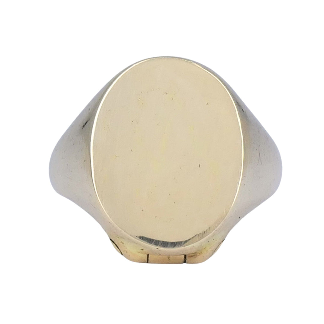 Antique 9ct Gold Watch Key Un-engraved Signet Ring