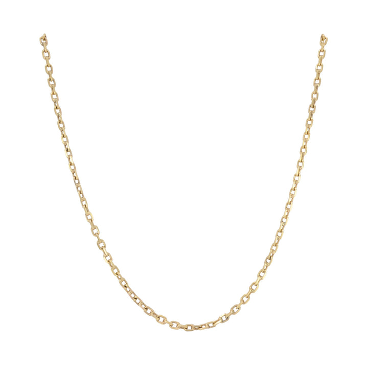 Vintage 18k Rose Gold Cable Link Chain Necklace