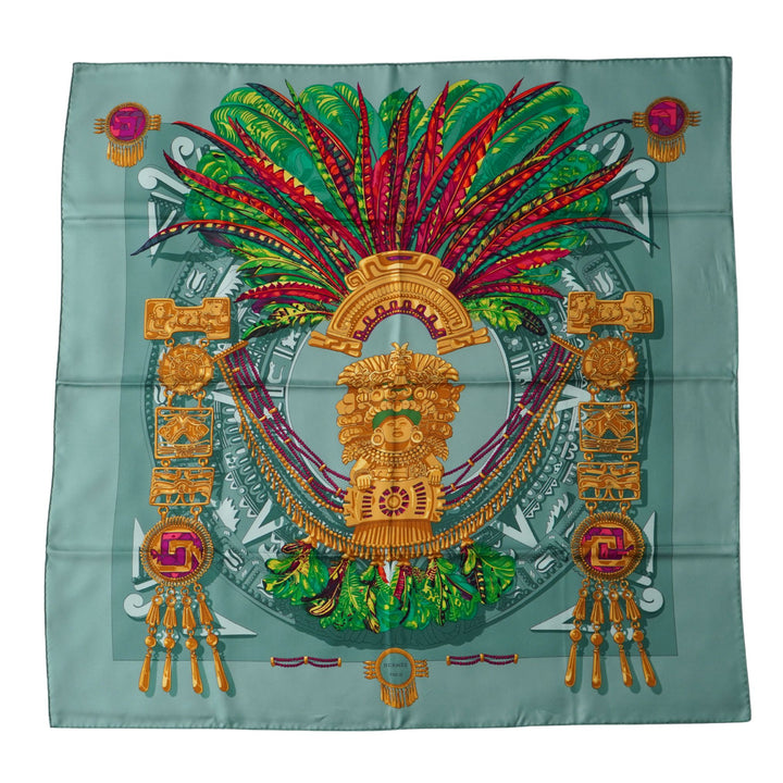 Hermès Paris 'Mexique' Silk Scarf by Caty Latham