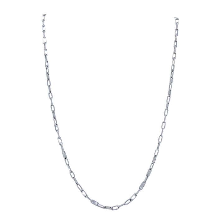 KRIA 18k White Gold Biker Chain Necklace