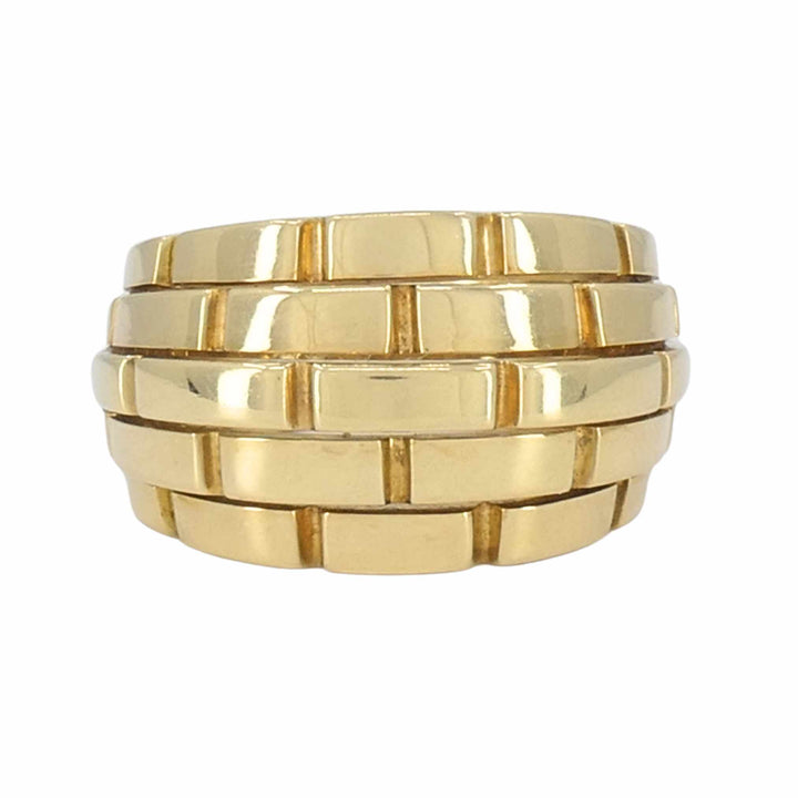 Vintage Cartier Maillon Panthère 18k Yellow Gold Dome Ring