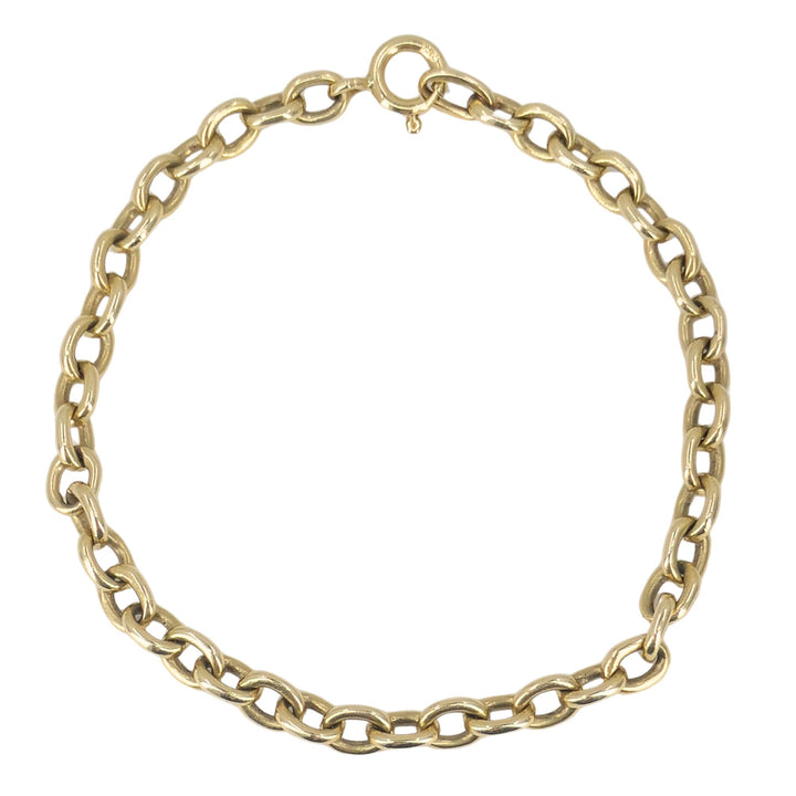 Vintage Cartier 18k Gold Oval Link Chain Bracelet