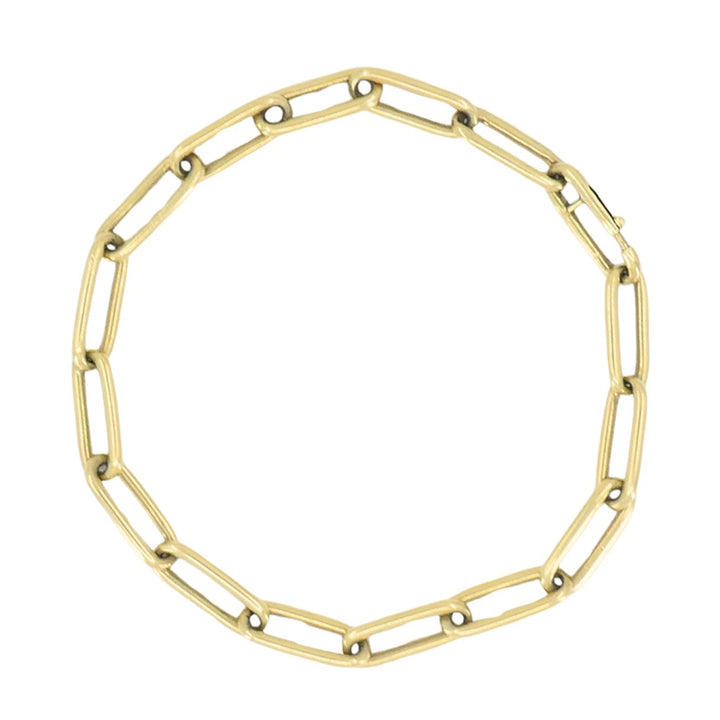 Vintage 14k Gold Paperclip Link Bracelet