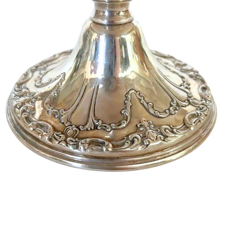 Vintage Gorham Chantilly Sterling Silver Pedestal Platter