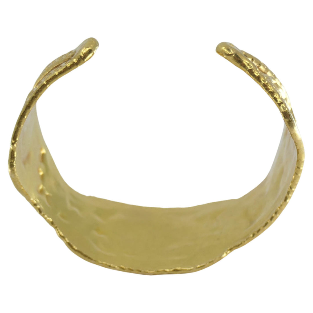 Jean Mahie Charming Monsters Cuff Bracelet 22k Gold