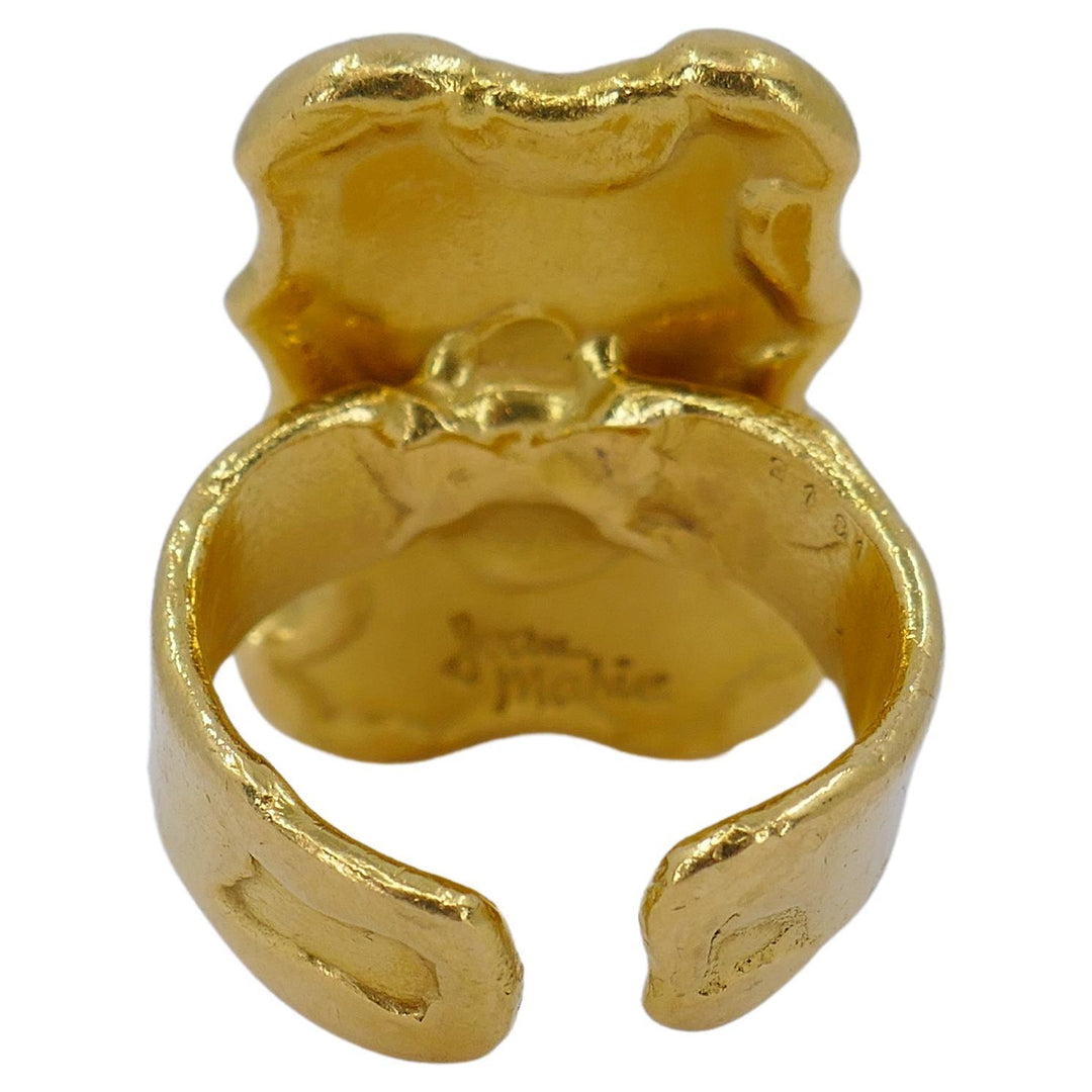 Jean Mahie 22k Gold Sculptural Ring