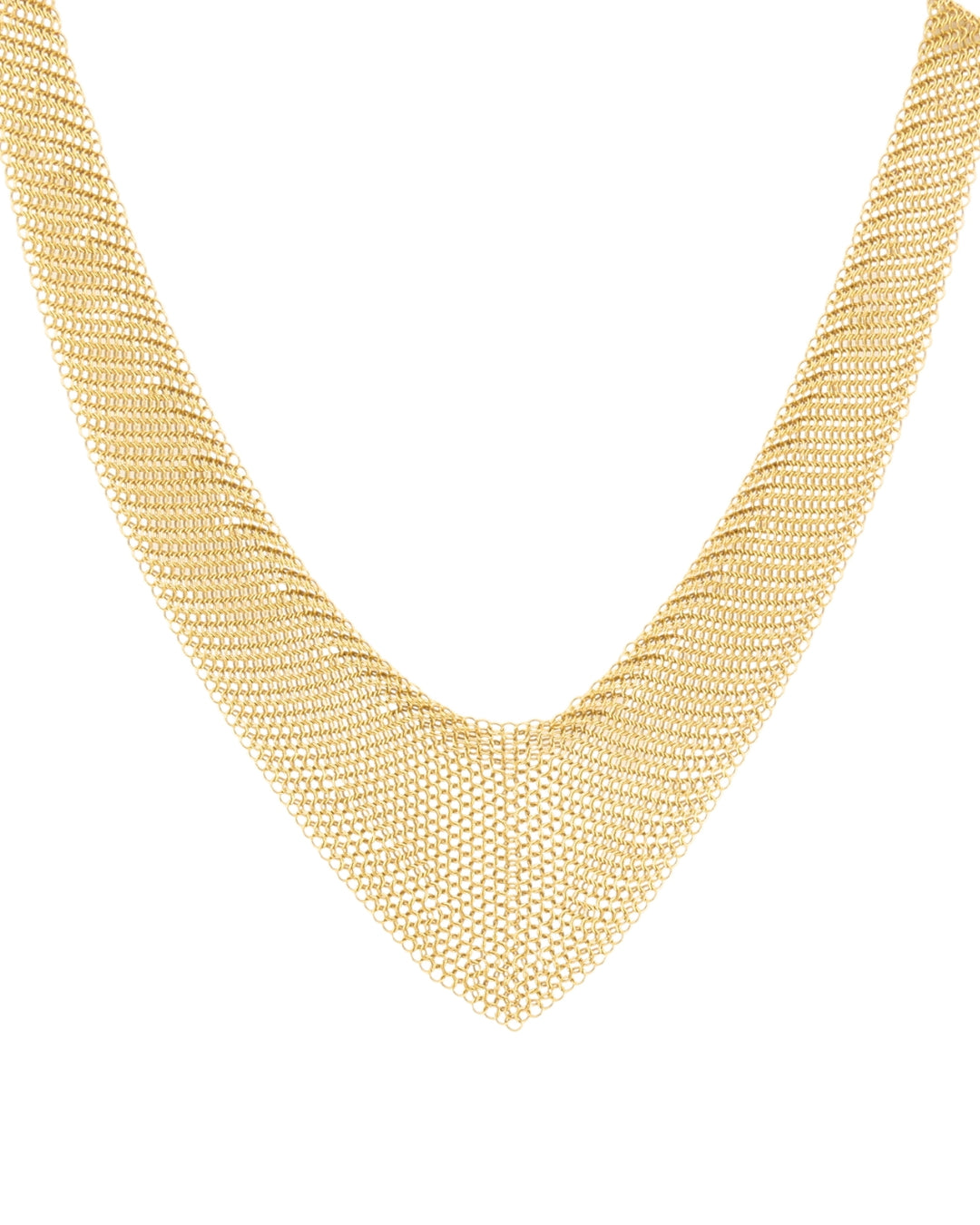 Tiffany & Co. Elsa Peretti Scarf Necklace 18k Gold Mesh Necklace