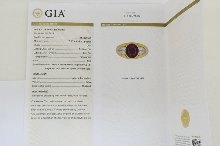 Bvlgari Bulgari Band Ring 18k Gold Cabochon Ruby Diamond AGL Certificate