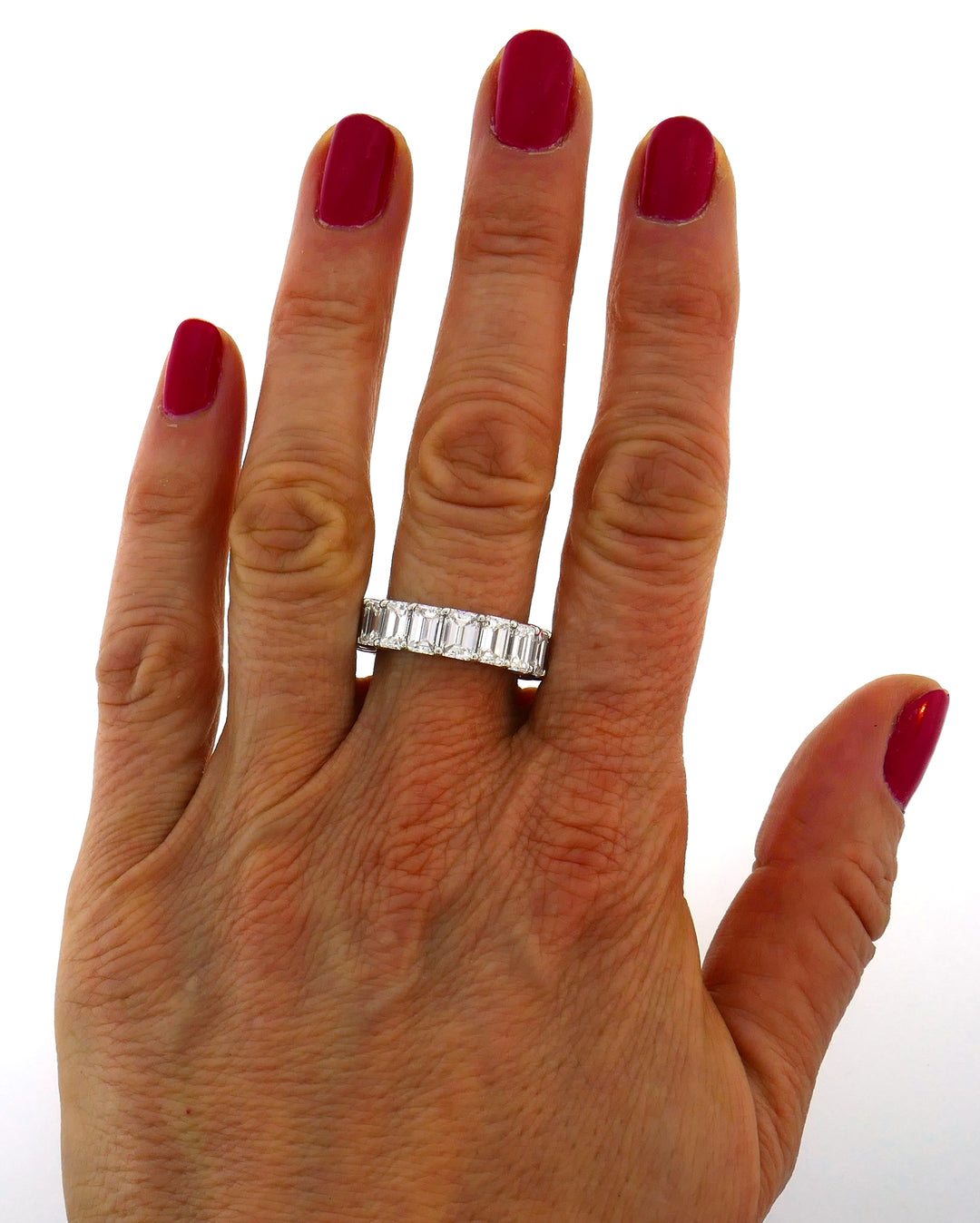 Harry Winston Diamond Platinum Eternity Band Ring