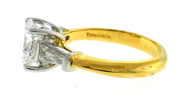 Tiffany & Co. Diamond Yellow Gold Ring 2.02-ct F VVS1 GIA